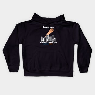 Personal Trainer Needed by Client Kids Hoodie